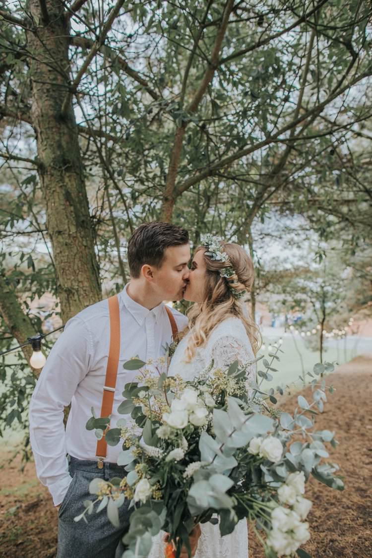 Large Greenery Foliage Bouquet Bride Bridal Whimsical Green Copper Rustic DIY Wedding http://www.brookrosephotography.co.uk/