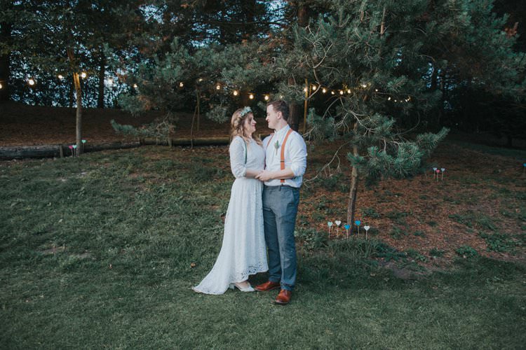 Festoon Lights Outdoor Whimsical Green Copper Rustic DIY Wedding http://www.brookrosephotography.co.uk/