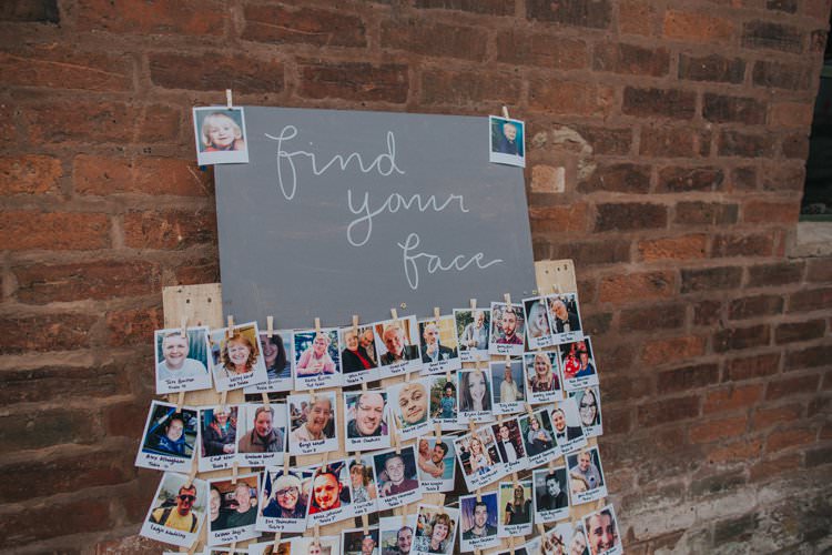 Photo Polaroid Table Plan Seating Chart Whimsical Green Copper Rustic DIY Wedding http://www.brookrosephotography.co.uk/