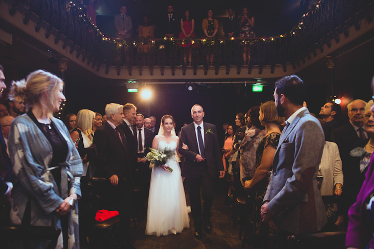 Botanical Gold Sequin Music Hall Wedding http://sashaweddings.co.uk/
