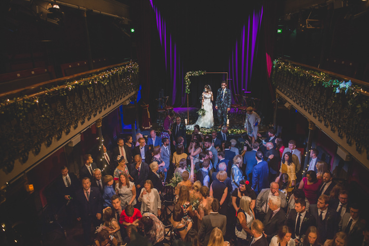 Botanical Gold Sequin Music Hall Wedding http://sashaweddings.co.uk/