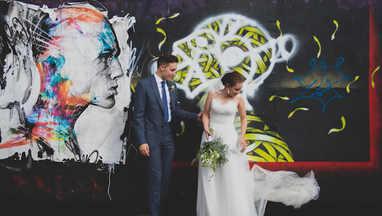 Botanical Gold Sequin Music Hall Wedding http://sashaweddings.co.uk/