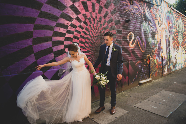 Tulle Dress Gown Bride Bridal Maggie Sottero Botanical Gold Sequin Music Hall Wedding http://sashaweddings.co.uk/