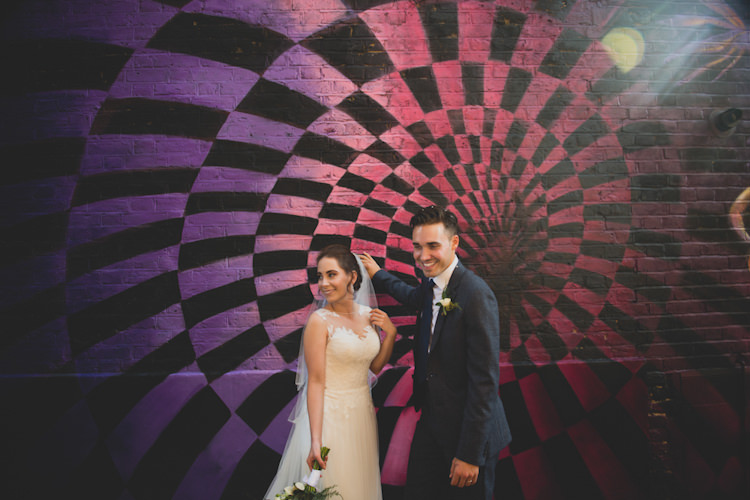 Botanical Gold Sequin Music Hall Wedding http://sashaweddings.co.uk/