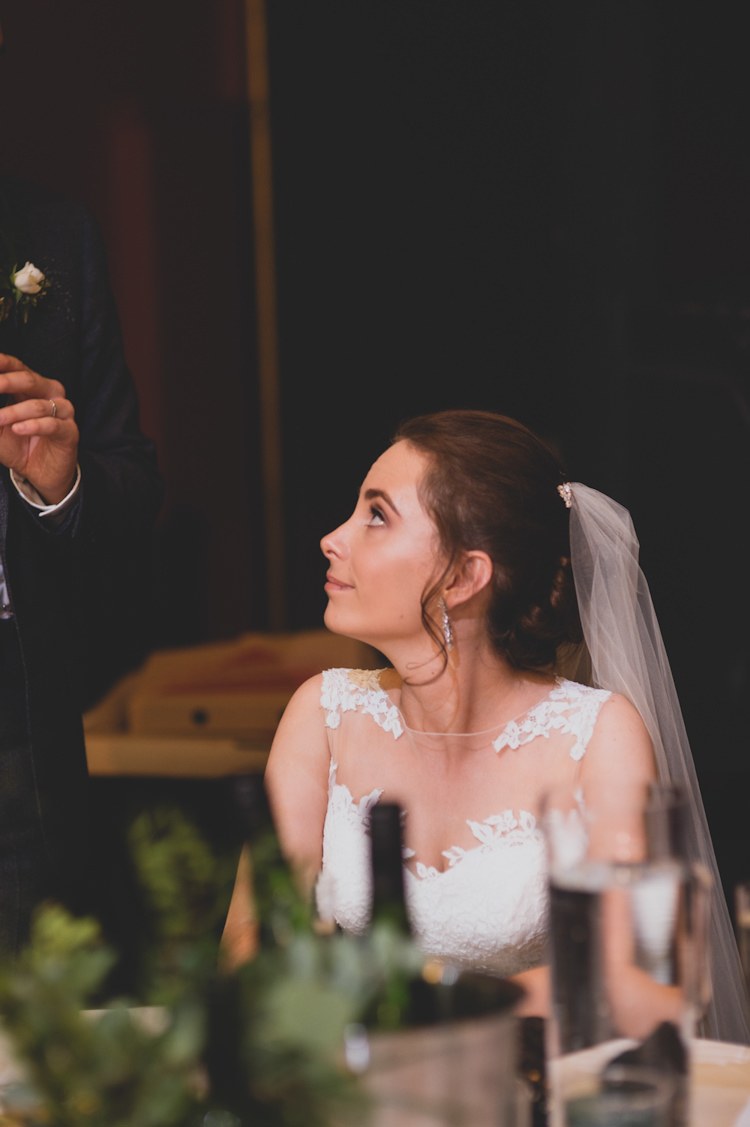 Botanical Gold Sequin Music Hall Wedding http://sashaweddings.co.uk/