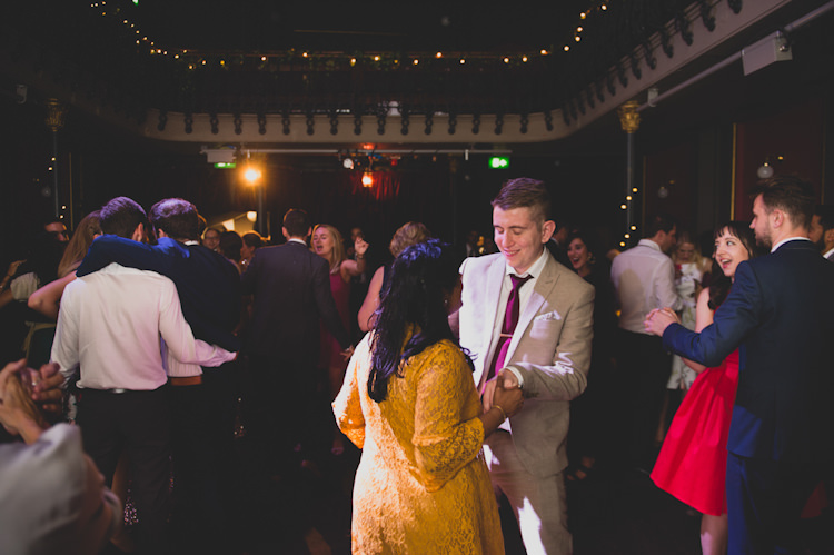 Botanical Gold Sequin Music Hall Wedding http://sashaweddings.co.uk/