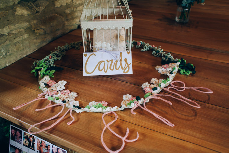 Birdcage Card Holder Flowery Bohemian Secret Garden Wedding https://caseyavenue.co.uk/