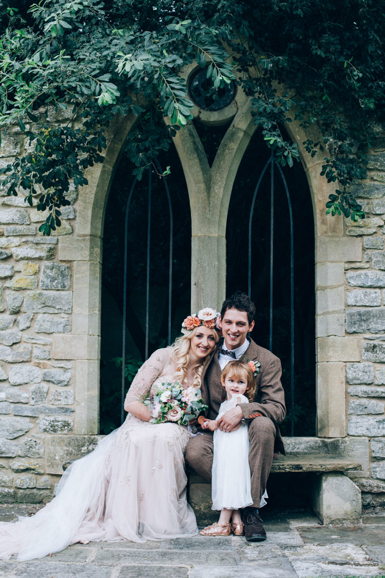 Daughter Bride Groom Flower Girl Flowery Bohemian Secret Garden Wedding https://caseyavenue.co.uk/