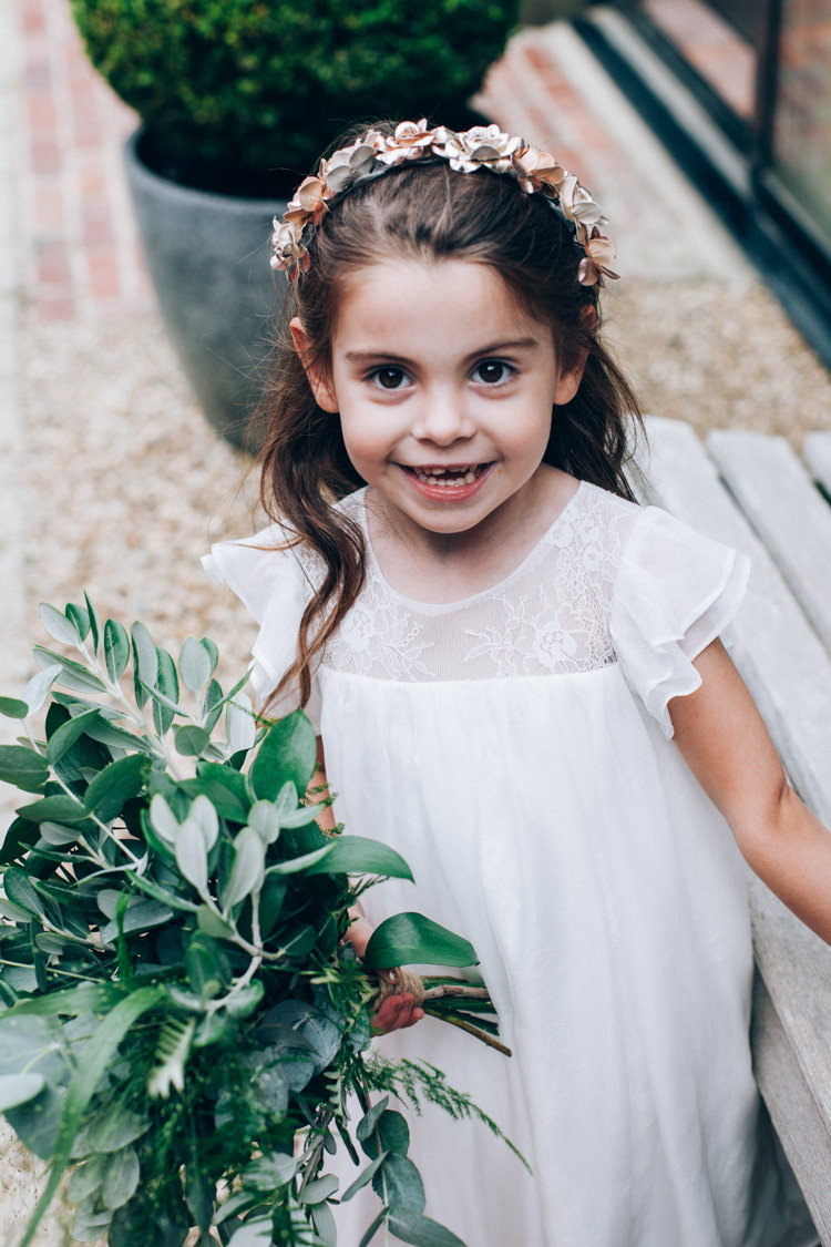 Flower Girl Greenery Bouquet Flowery Bohemian Secret Garden Wedding https://caseyavenue.co.uk/