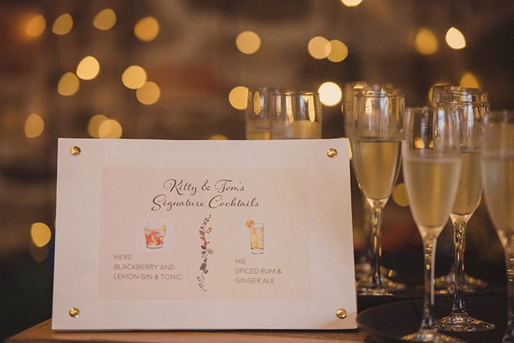 Cocktails Joyful Warm Cosy Autumn Barn Wedding http://www.rebeccadouglas.co.uk/