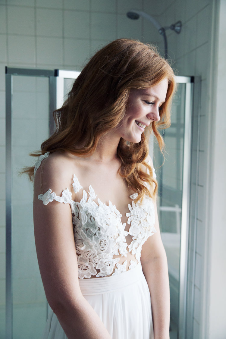 Illusion Lace Dress Gown Bride Bridal Mila Nova Relaxed Lavender Farm Marquee Wedding https://sashaleephotography.com/
