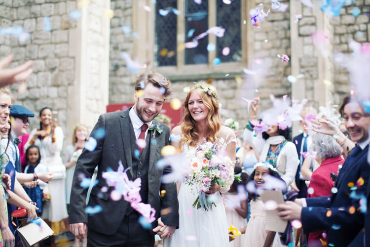 Confetti Throw Relaxed Lavender Farm Marquee Wedding https://sashaleephotography.com/