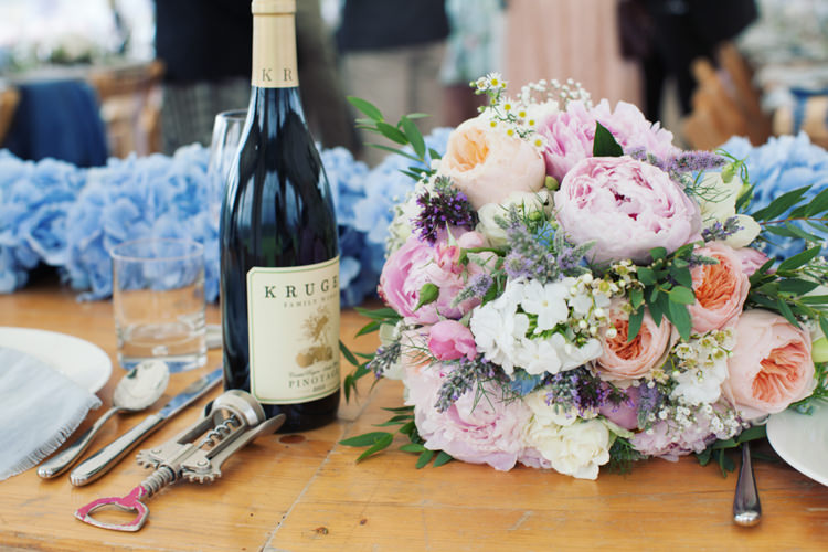Bouquet Pastel Peony Rose Bride Bridal Relaxed Lavender Farm Marquee Wedding https://sashaleephotography.com/