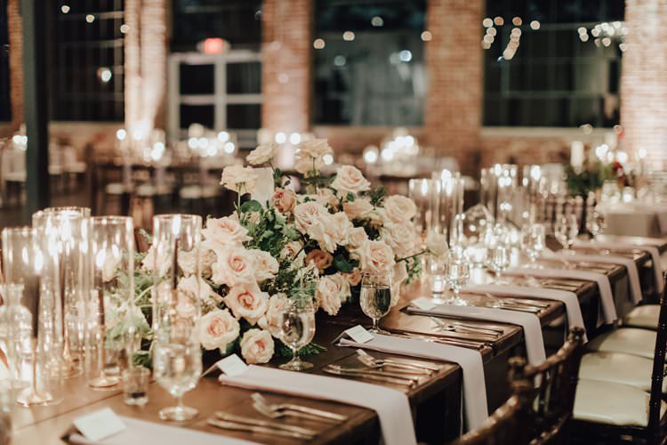 Modern Stylish Minimalist Chic Refined Decor Geometric Candles Table | Urban Industrial Luxe Wedding http://hellencophotos.com/