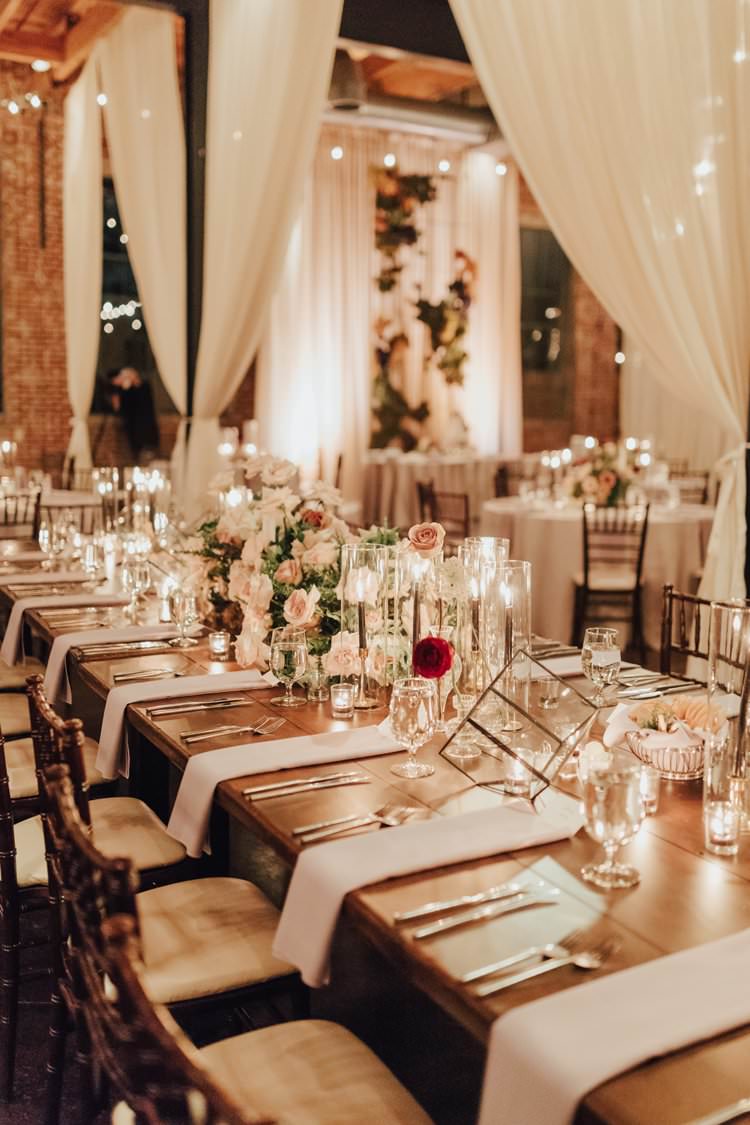 Modern Stylish Minimalist Chic Refined Decor Geometric Candles Table | Urban Industrial Luxe Wedding http://hellencophotos.com/