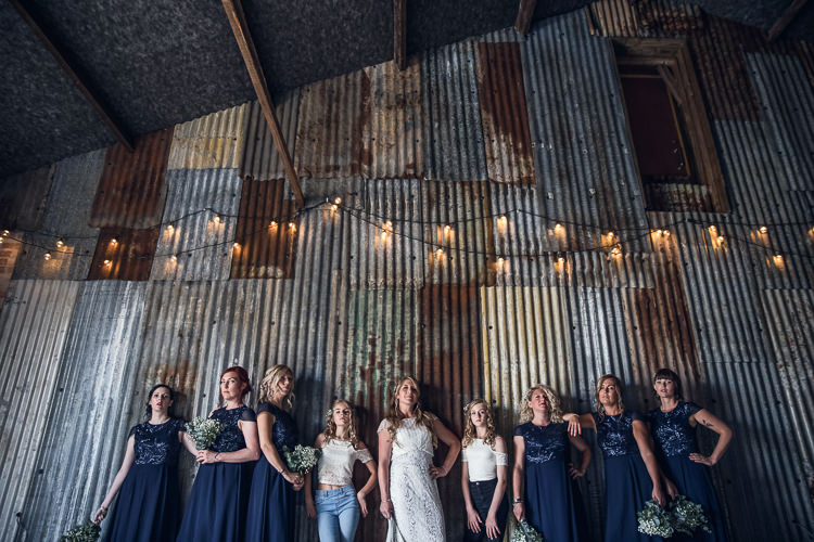 Blue Sequin Bridesmaid Dresses Heartfelt Celestial Handmade Wedding http://assassynation.co.uk/