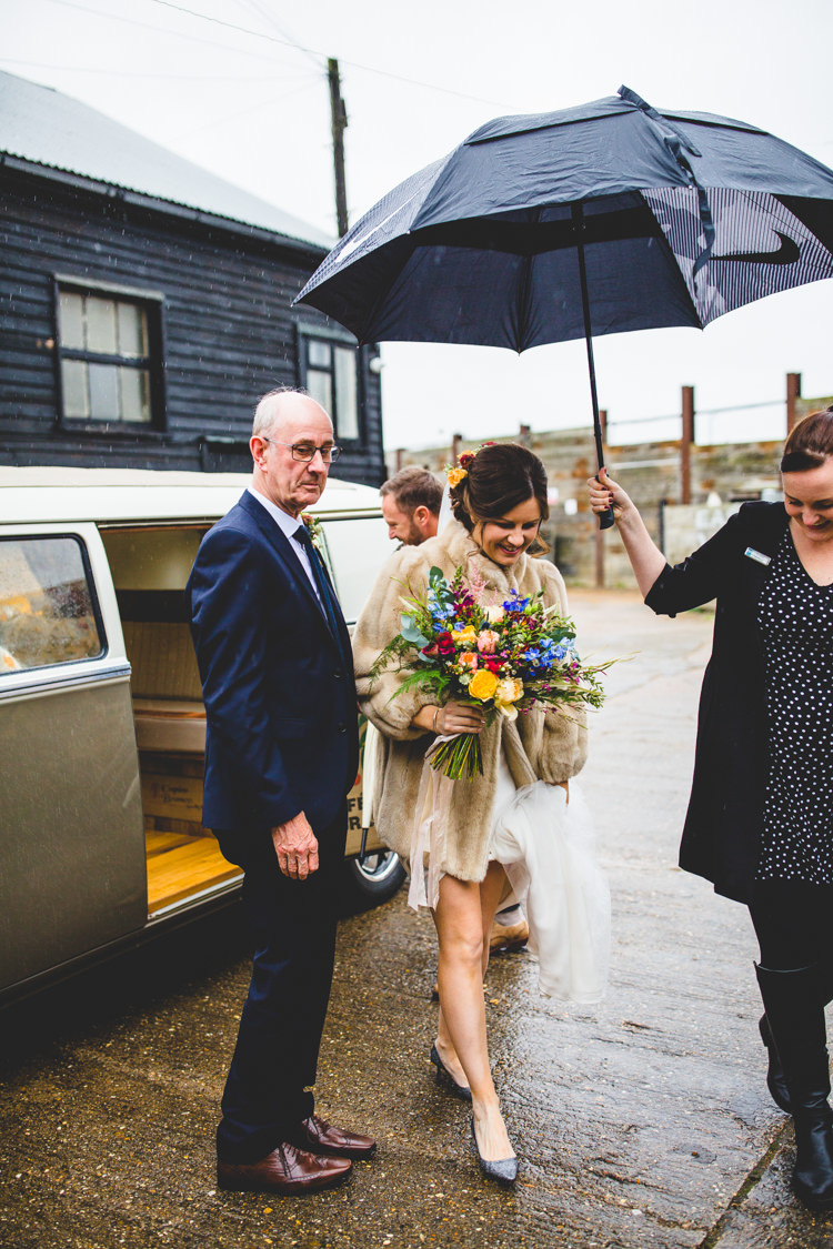 Colourful Fun Cosy Rainy Sea Wedding http://www.livvy-hukins.co.uk/