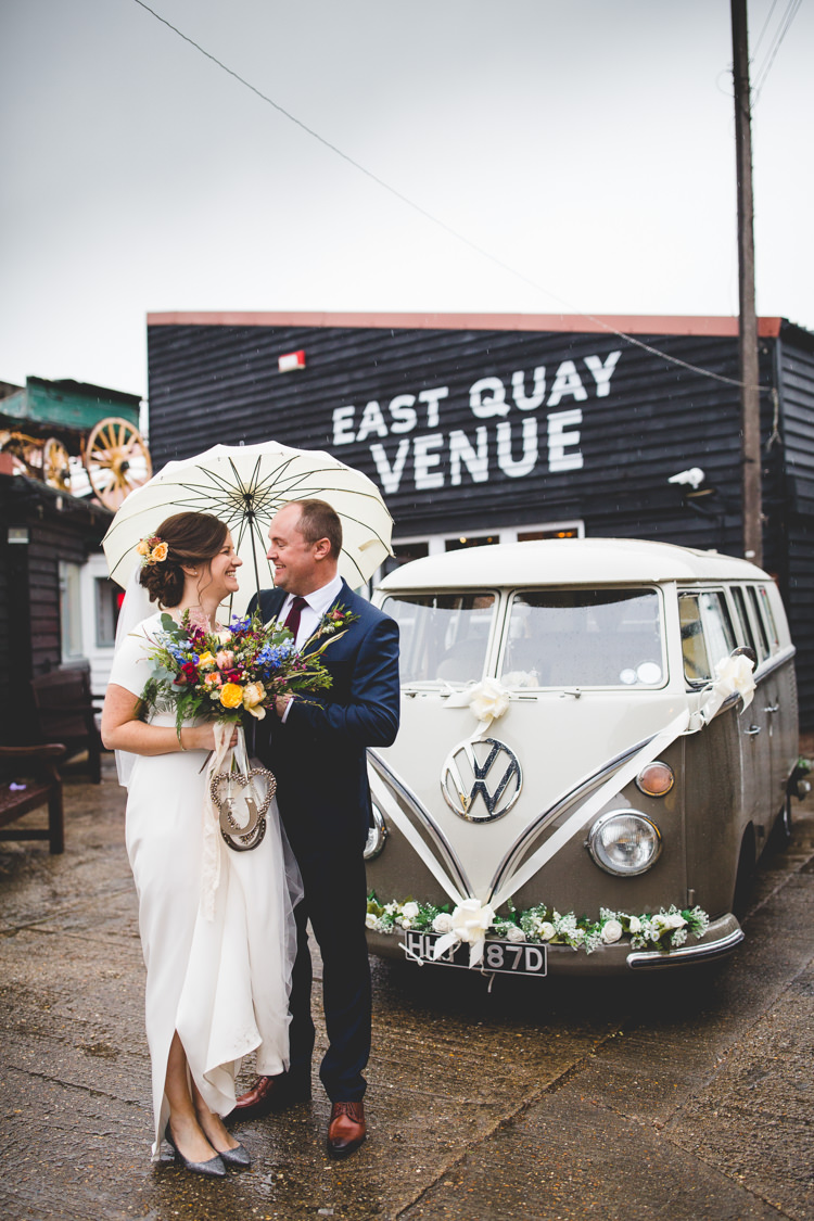 Colourful Fun Cosy Rainy Sea Wedding http://www.livvy-hukins.co.uk/