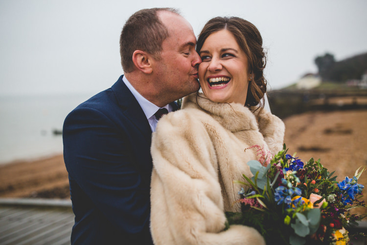 Colourful Fun Cosy Rainy Sea Wedding http://www.livvy-hukins.co.uk/