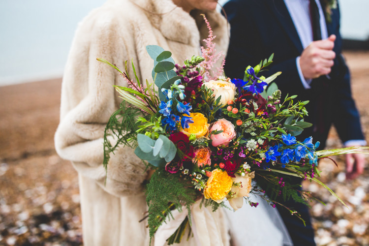 Colourful Fun Cosy Rainy Sea Wedding http://www.livvy-hukins.co.uk/