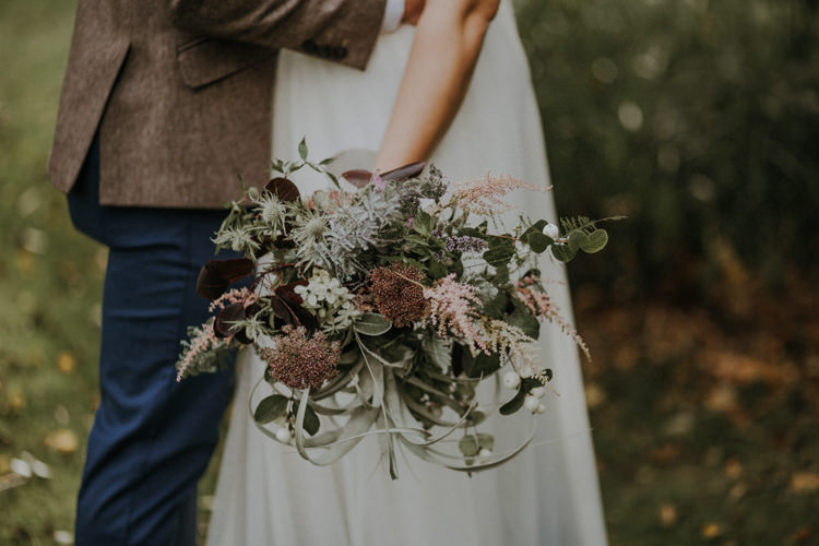 Bouquet Flowers Bride Bridal Air Plant Astilbe Bohemian Cool Raw Crystal Wedding Ideas https://lolarosephotography.com/