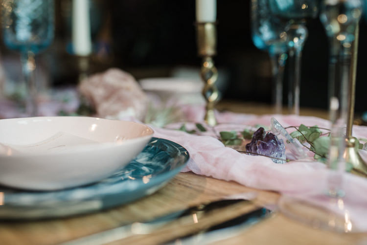 Bohemian Cool Raw Crystal Wedding Ideas https://www.hannahmcclunephotography.com/