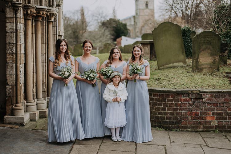 Long Grey Bridesmaid Dress Twinkly Rustic Winter Wonderland Wedding https://www.kazooieloki.co.uk/