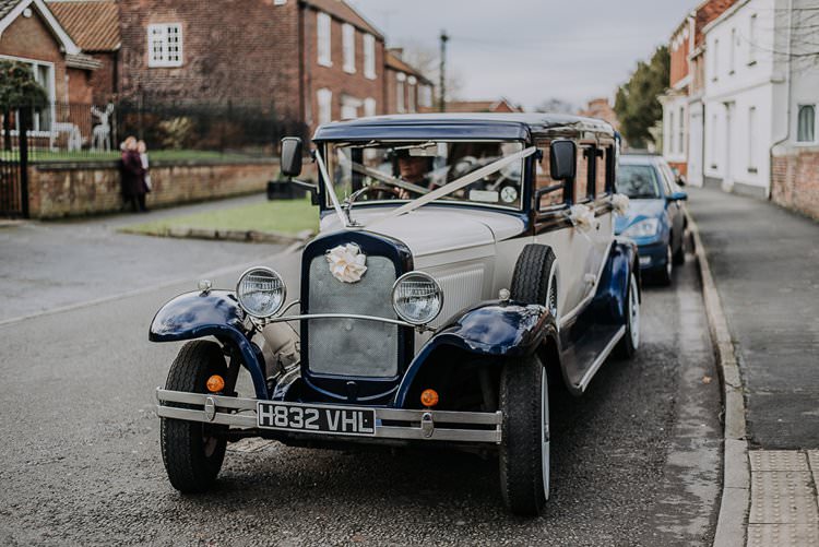 Classic Car Transport Twinkly Rustic Winter Wonderland Wedding https://www.kazooieloki.co.uk/
