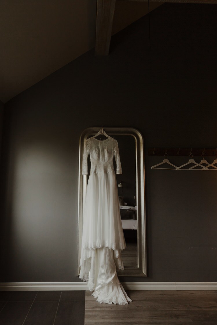 Minimalist Simple Natural Bride Dress Maggie Sottero Long Sleeved Lace | Intimate Adventurous Emotional Iceland Wedding http://www.thecurries.co/