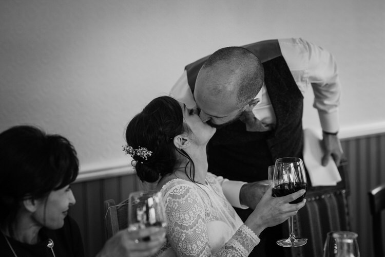Bride Groom Destination Elopement Neutral Elegant Simple Minimalist Decor Restaurant Reception Speeches | Intimate Adventurous Emotional Iceland Wedding http://www.thecurries.co/