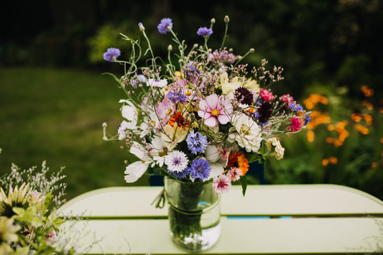 Wildflower Bouquet Flowers Bride Bridal Joyful Homespun Humanist Farm Camping Wedding https://aniaames.co.uk/