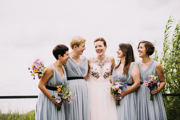 Bridesmaid Dresses Pale Blue ASOS Joyful Homespun Humanist Farm Camping Wedding https://aniaames.co.uk/