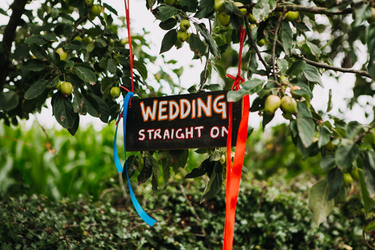 Sign Chalk Black Board Ribbons Joyful Homespun Humanist Farm Camping Wedding https://aniaames.co.uk/