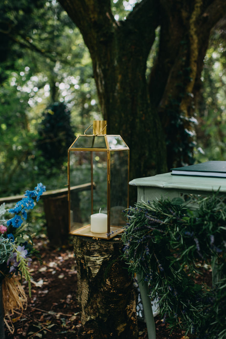 Hurricane Lantern Candle Magical Woodland Family Wedding http://photographybyclare.co.uk/
