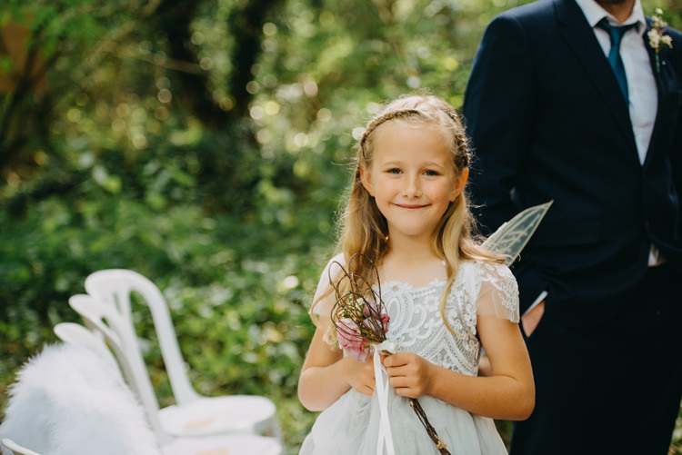 Flowergirl Wings Wand Monsoon Magical Woodland Family Wedding http://photographybyclare.co.uk/