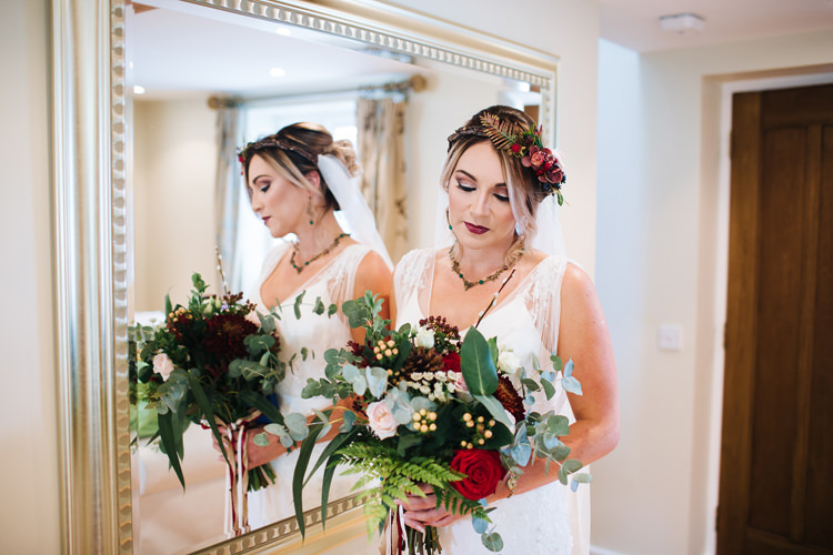 Autumn Packington Moor Wedding Staffordshire Farm Barn Burgundy http://kathrynedwardsphotography.com/