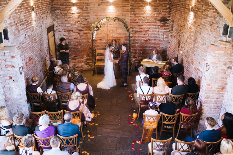 Autumn Packington Moor Wedding Staffordshire Farm Barn Burgundy http://kathrynedwardsphotography.com/