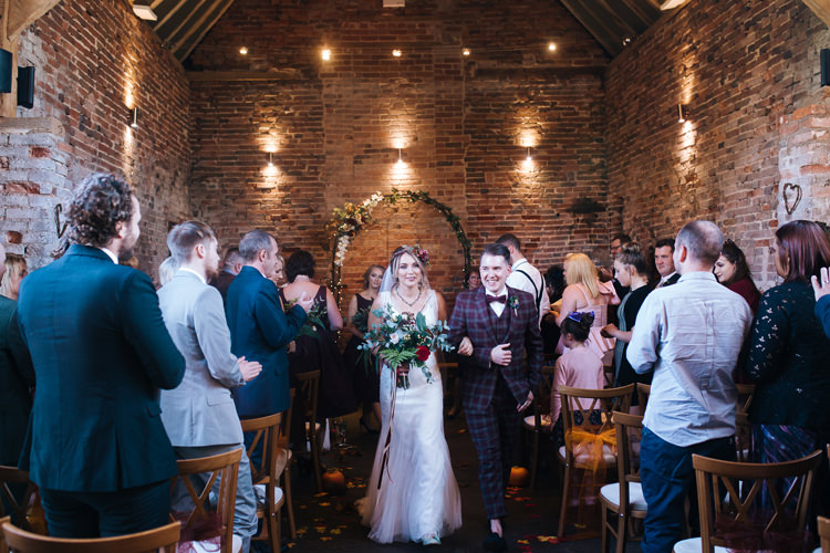 Autumn Packington Moor Wedding Staffordshire Farm Barn Burgundy http://kathrynedwardsphotography.com/