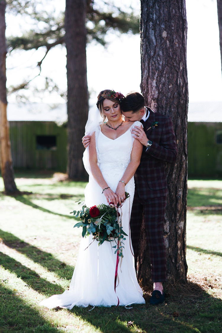 Autumn Packington Moor Wedding Staffordshire Farm Barn Burgundy http://kathrynedwardsphotography.com/