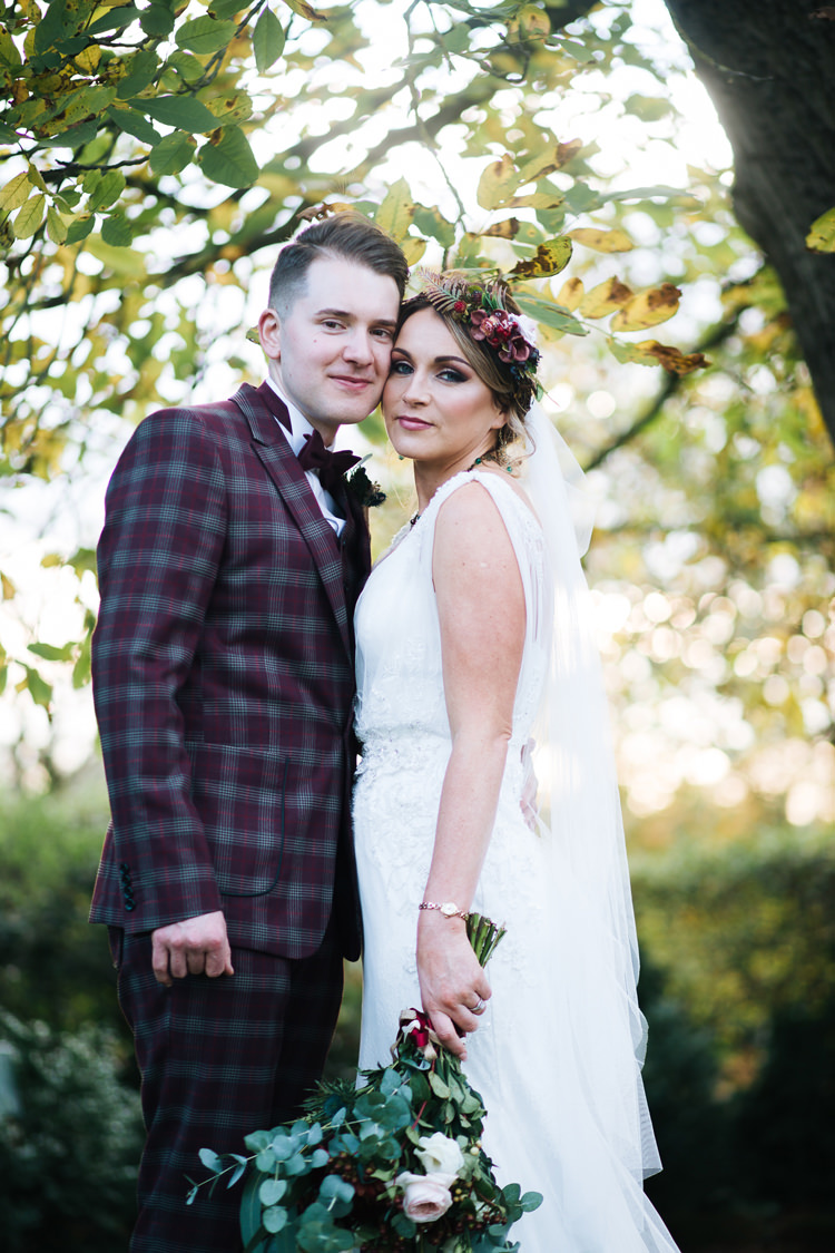 Autumn Packington Moor Wedding Staffordshire Farm Barn Burgundy http://kathrynedwardsphotography.com/