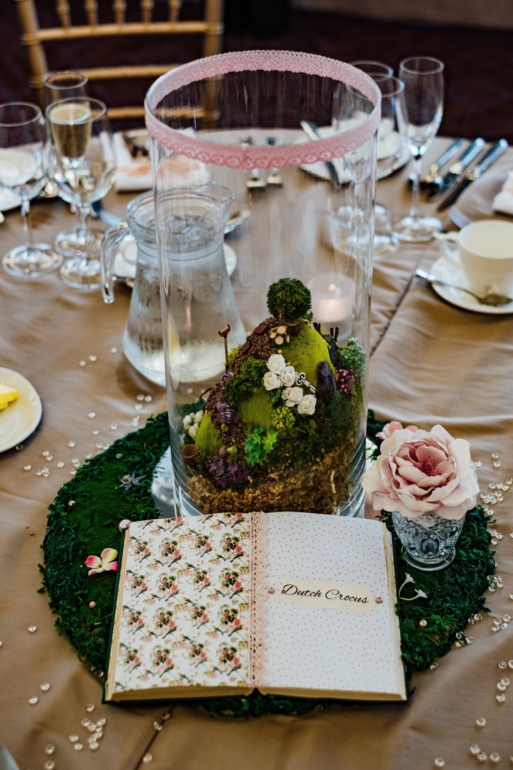 Micro Garden Table Centre Details Miniature Boho DIY Secret Garden Wedding https://bibandtuckerphotography.co.uk/