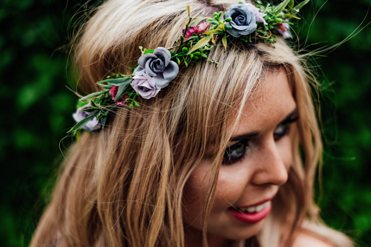 Floral Crown Flowers Bride Bridal Boho DIY Secret Garden Wedding https://bibandtuckerphotography.co.uk/