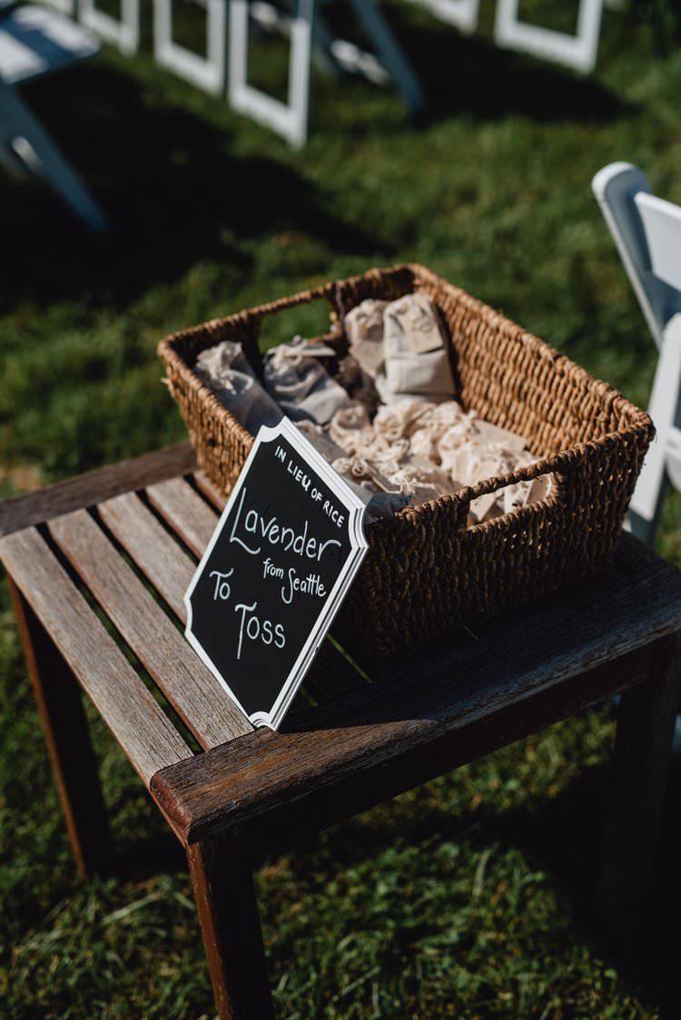 Outdoor Field Forest Wild Nature Floral Arch Marquee Tipi Ceremony Lavender Confetti Basket | Breathtaking Secluded Back Garden Open Sided Tent Wedding Vermont https://kickasscouples.com/