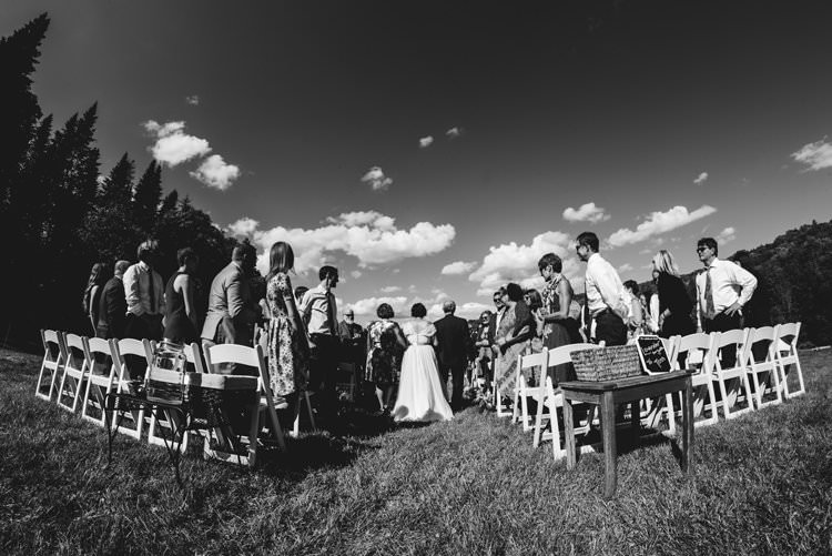 Outdoor Field Forest Wild Nature Marquee Tipi Bride Ceremony Aisle | Breathtaking Secluded Back Garden Open Sided Tent Wedding Vermont https://kickasscouples.com/