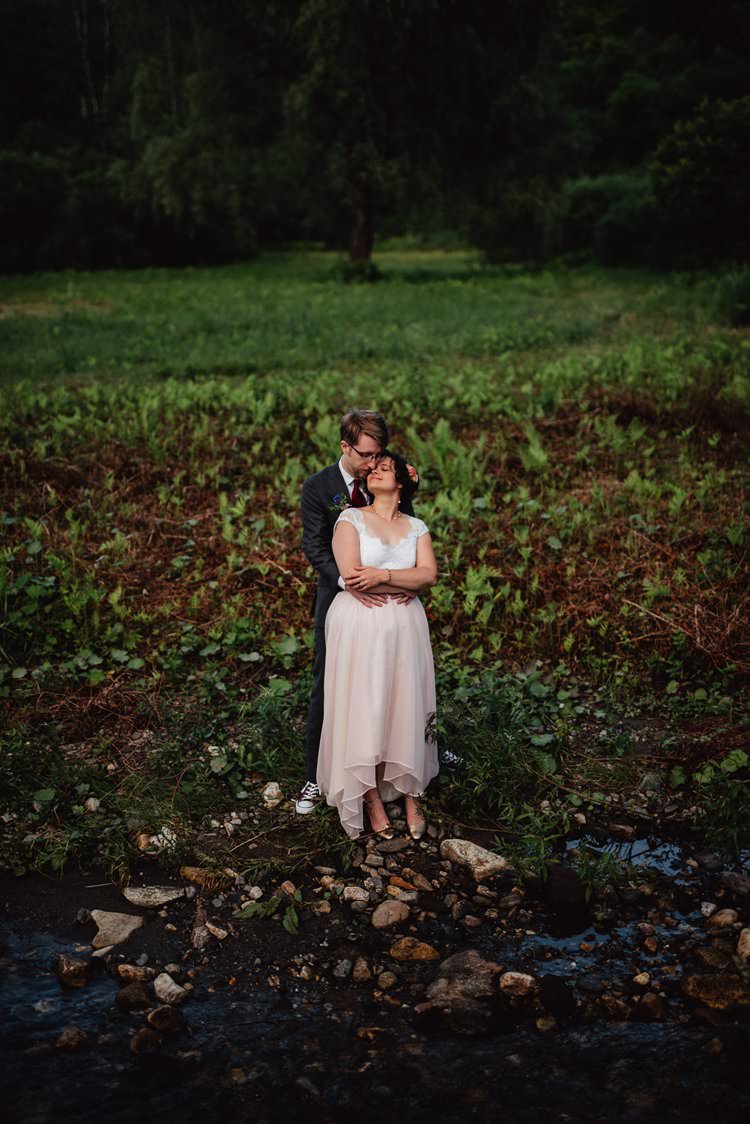 Outdoor Field Forest Wild Nature Marquee Tipi Bride Groom | Breathtaking Secluded Back Garden Open Sided Tent Wedding Vermont https://kickasscouples.com/