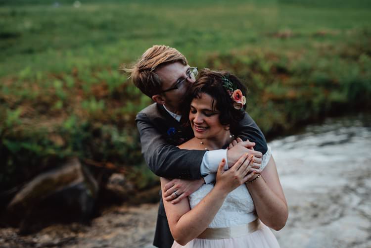 Outdoor Field Forest Wild Nature River Marquee Tipi Bride Groom | Breathtaking Secluded Back Garden Open Sided Tent Wedding Vermont https://kickasscouples.com/