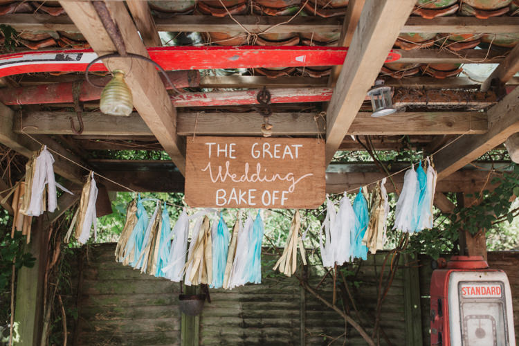 Bake Off Cake Table Natural Country Garden Hand Crafted Wedding https://emilytylerphotography.com/