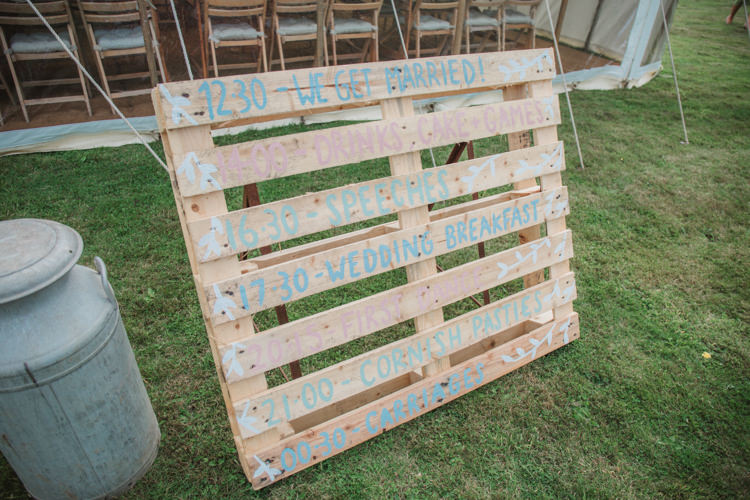 Wooden Pallet Sign Painted Natural Country Garden Hand Crafted Wedding https://emilytylerphotography.com/