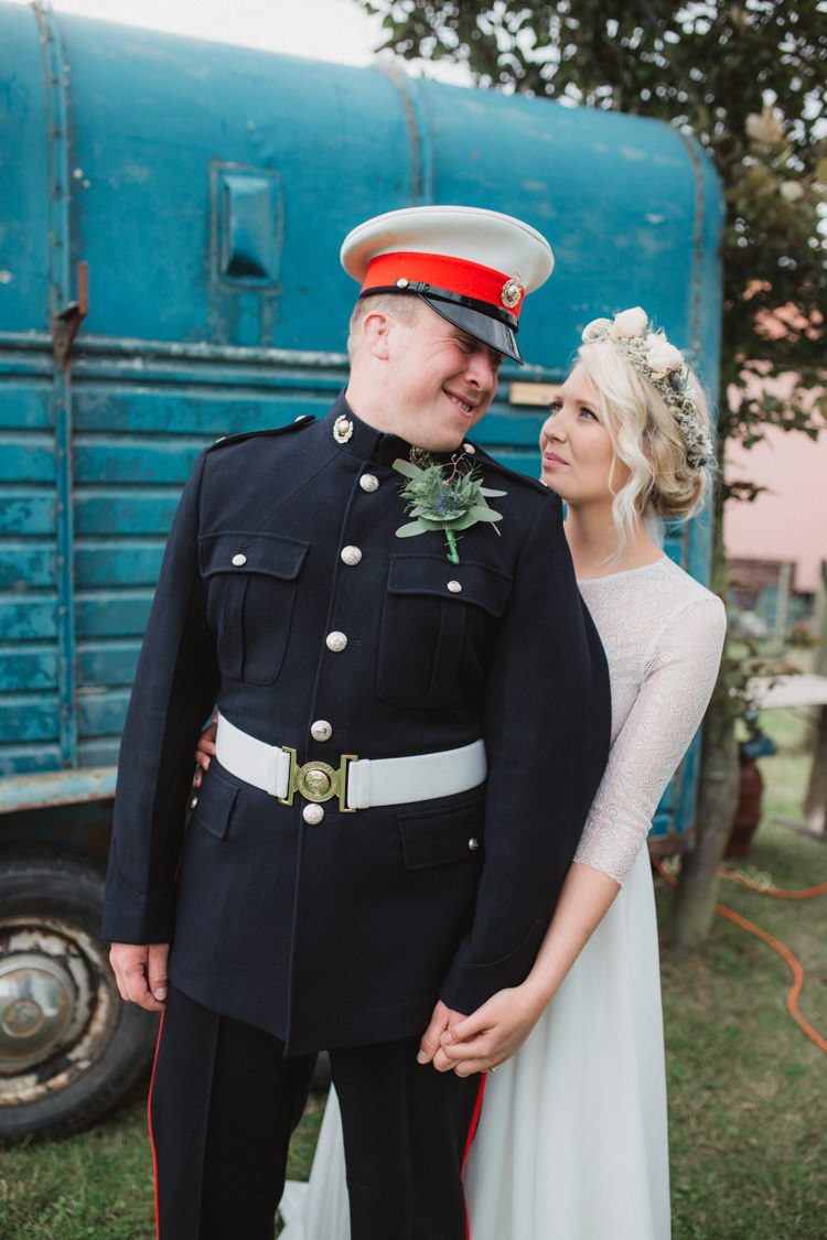 Groom Uniform Natural Country Garden Hand Crafted Wedding https://emilytylerphotography.com/