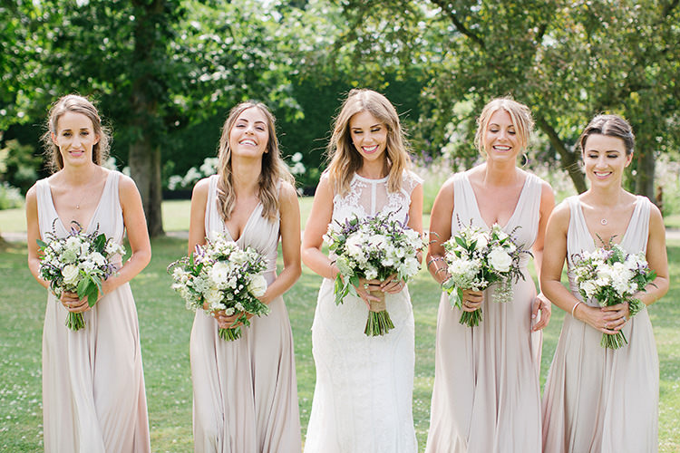 Nude Bridesmaid Dresses Understated Elegance Greenery Natural Wedding Gaynes Park Essex http://ilariapetrucci.co.uk/